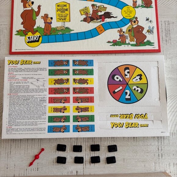 UNPUNCHED Vintage 1980 Milton Bradley Yogi Bear Game #4005 - Picture 5 of 10
